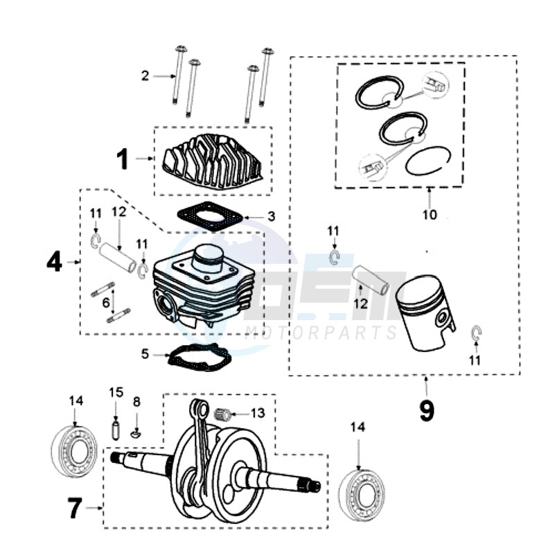 CRANKSHAFT AND CYLINDER CAST IRON image