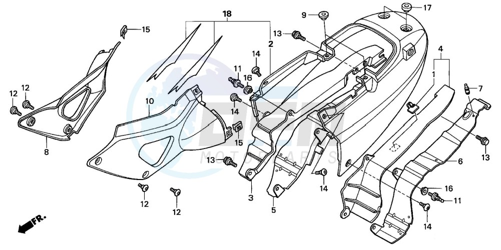 SEAT COWL/SIDE COVER blueprint