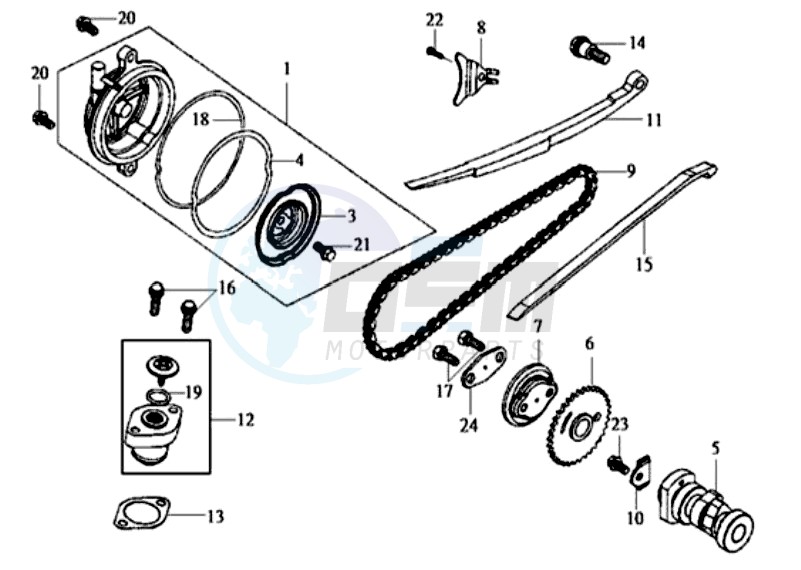 CYLINDER HEAD COVER / CAMSHAFT CHAIN image