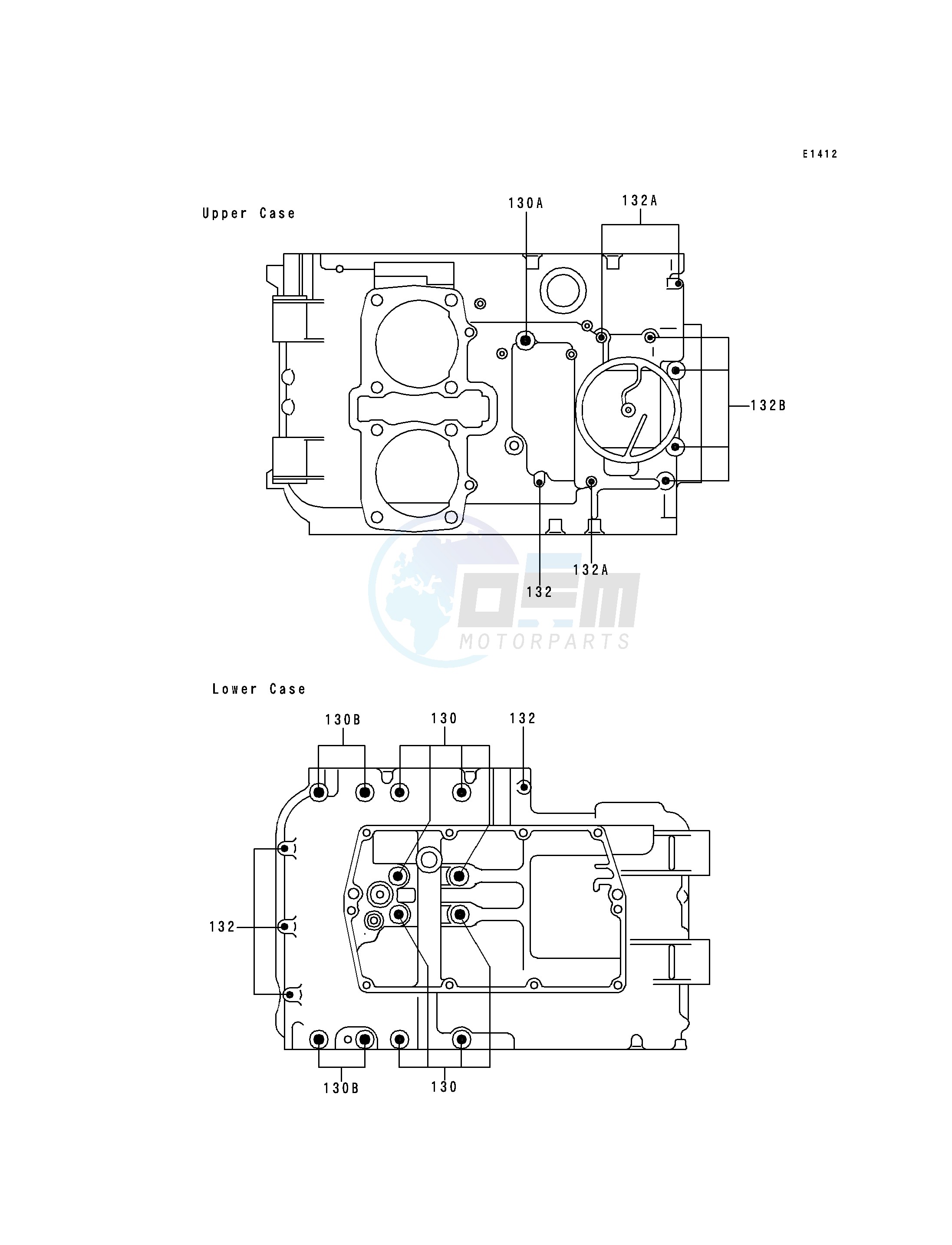 CRANKCASE BOLT PATTERN image