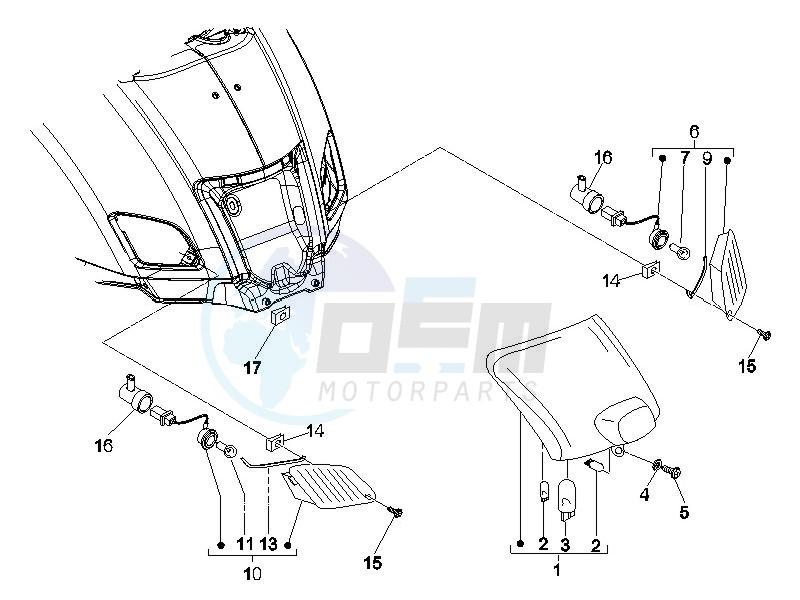 Tail light - Turn signal lamps blueprint