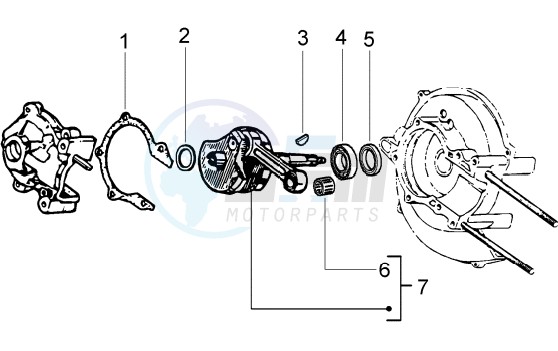 Crankshaft - Main bearings blueprint