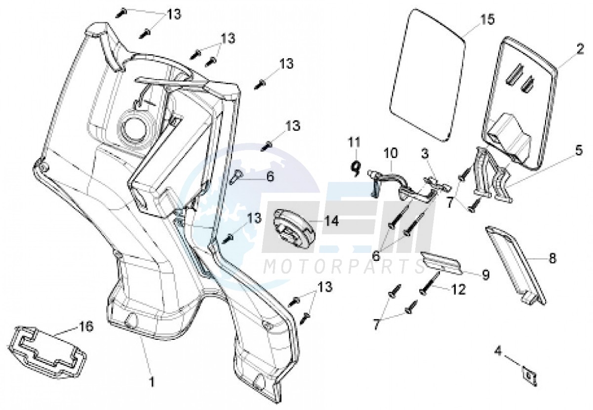 Front glove - box (Positions) image