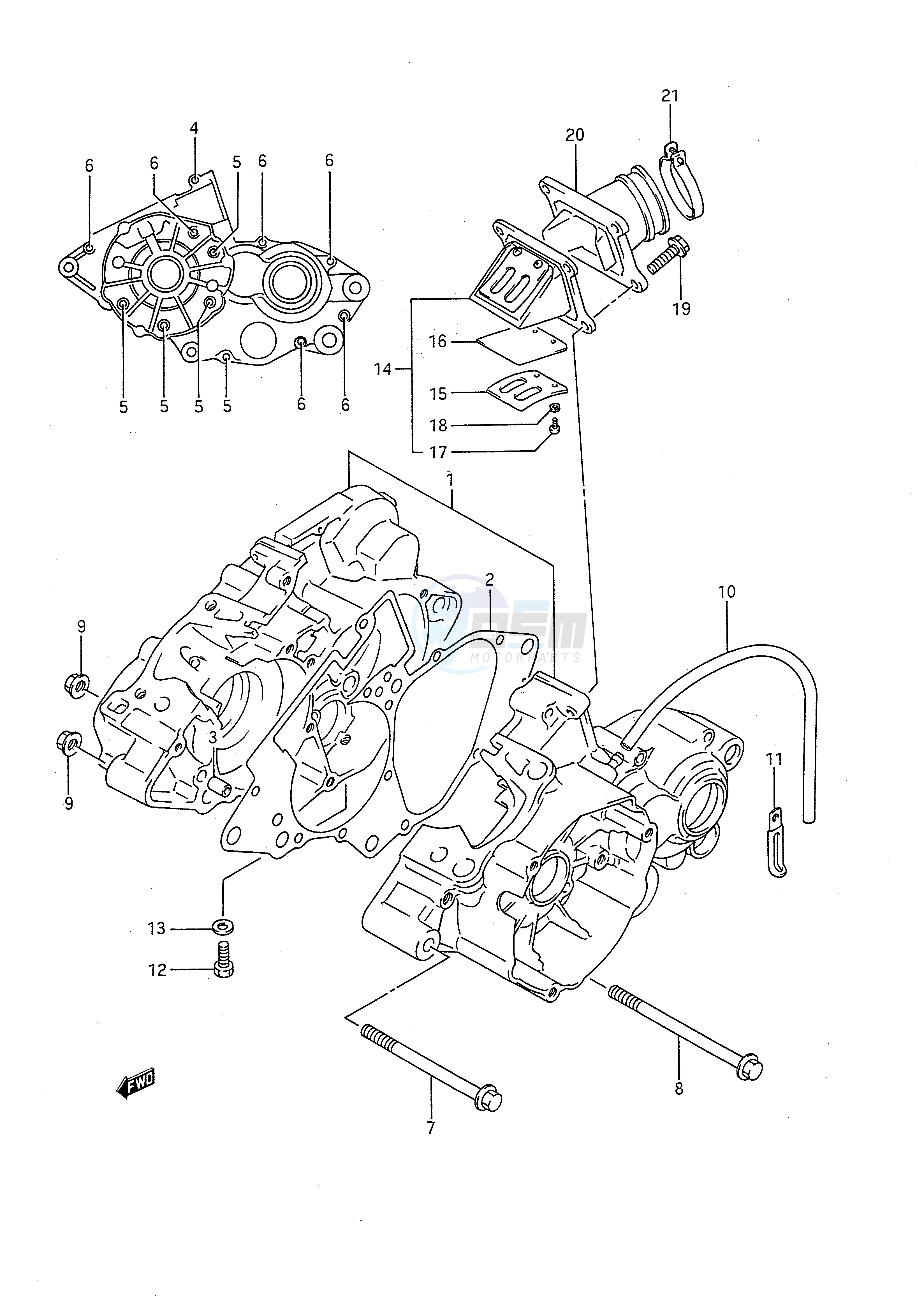 CRANKCASE (MODEL K) image