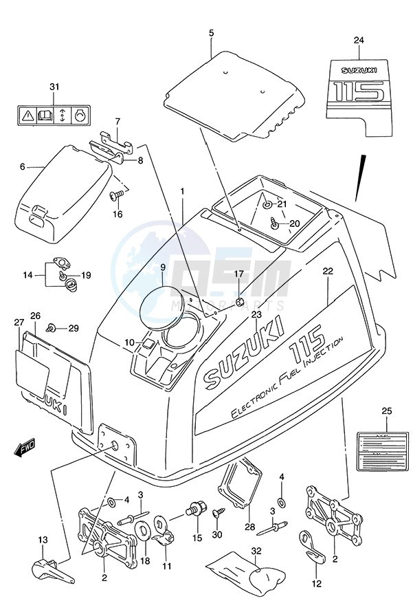 Engine Cover (DT115S image