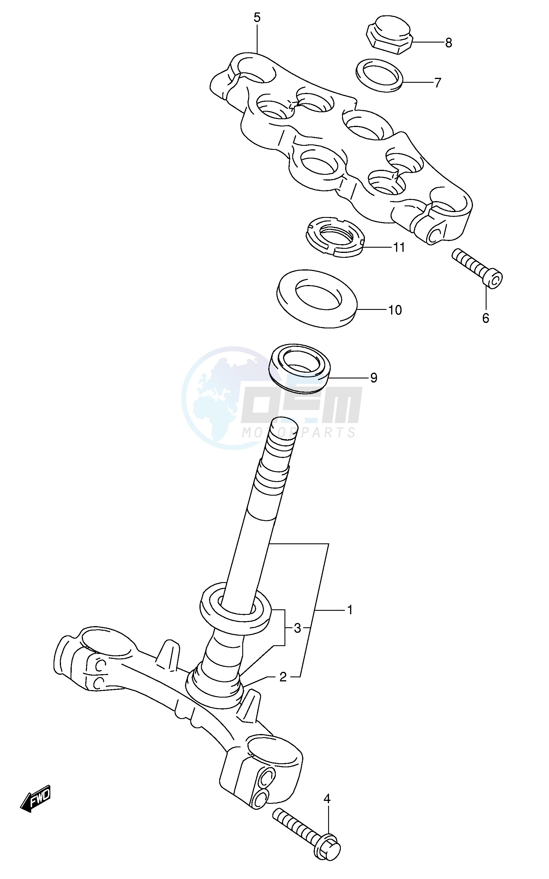 STEERING STEM blueprint