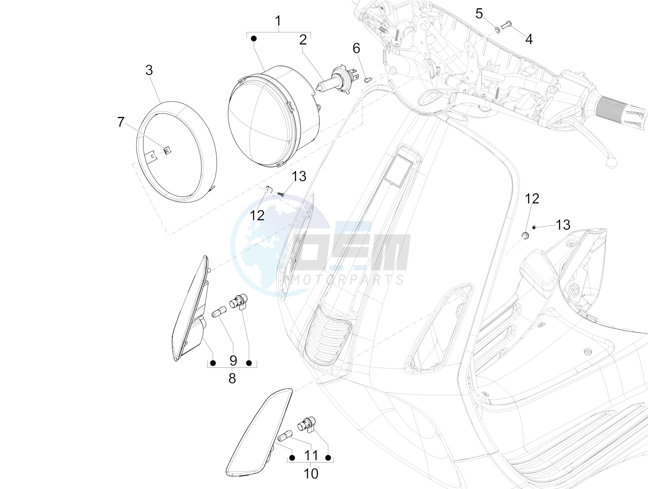 Front headlamps - Turn signal lamps image