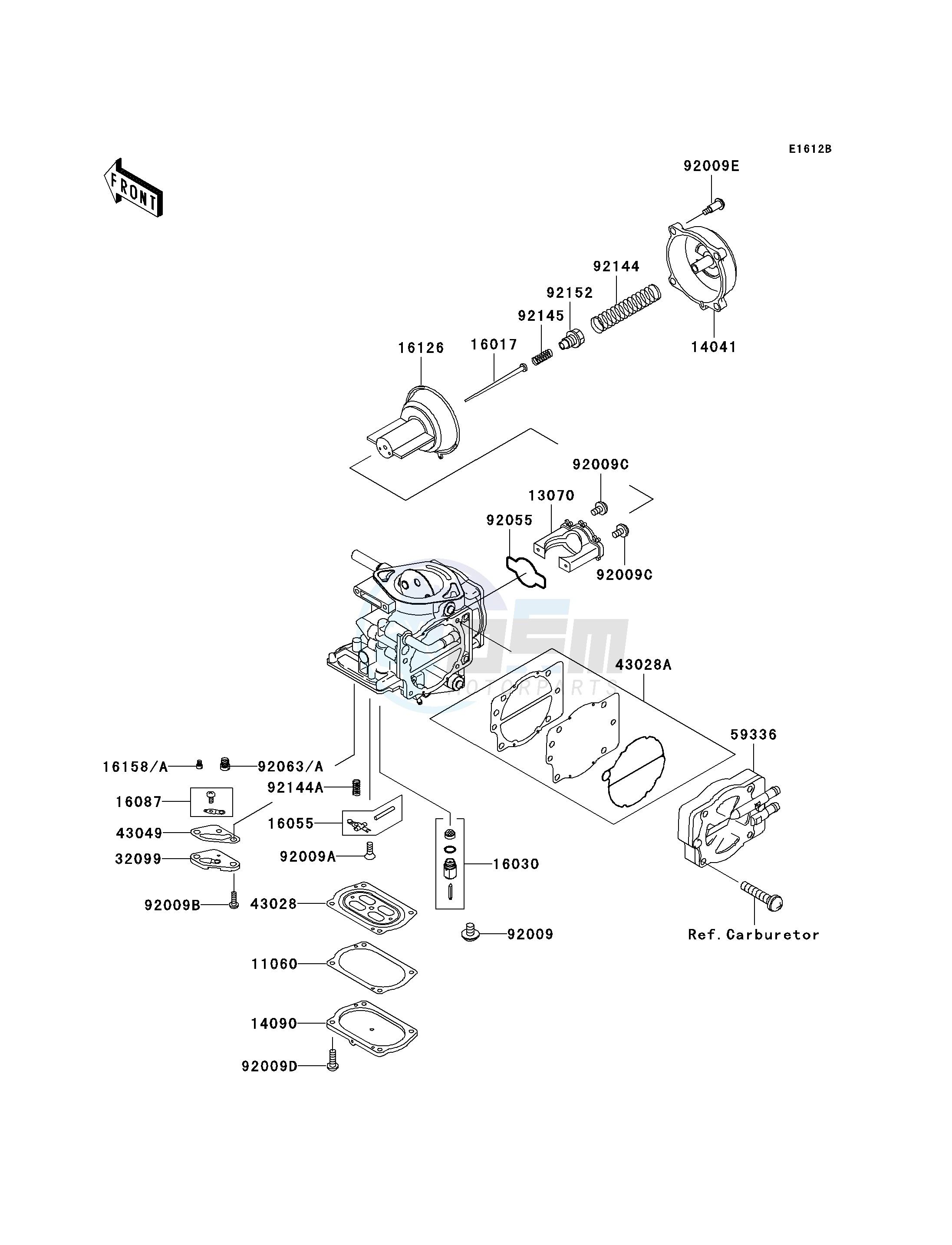 CARBURETOR PARTS-- JH1100-A3_A4- - blueprint