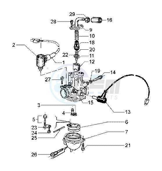 Carburettor Mikuni blueprint