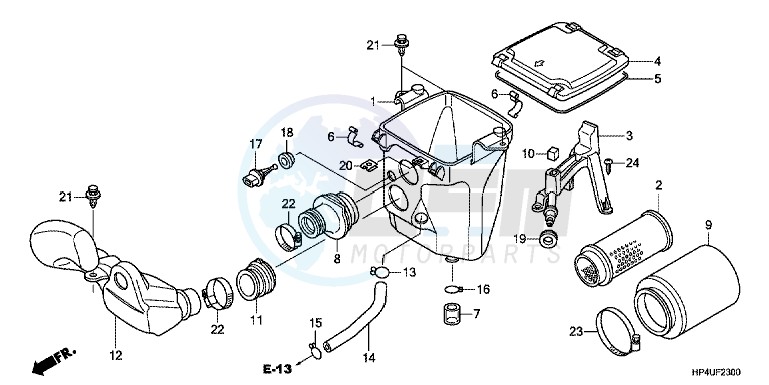 RIGHT CRANKCASE COVER (NC750SD) blueprint