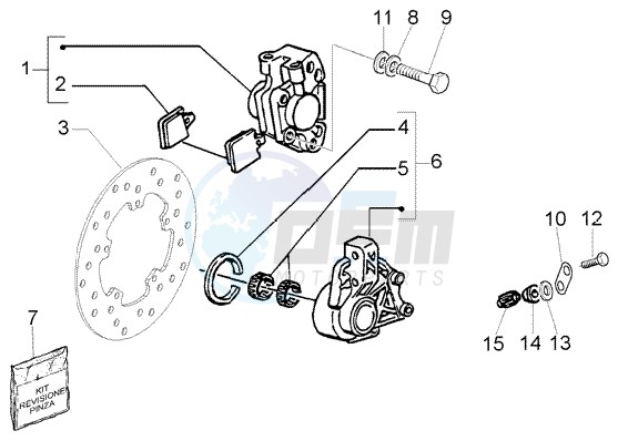 Disc brake caliper blueprint
