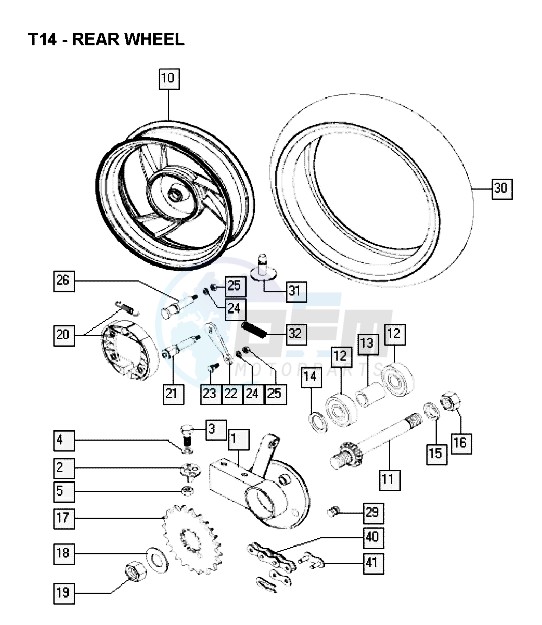 Rear wheel image