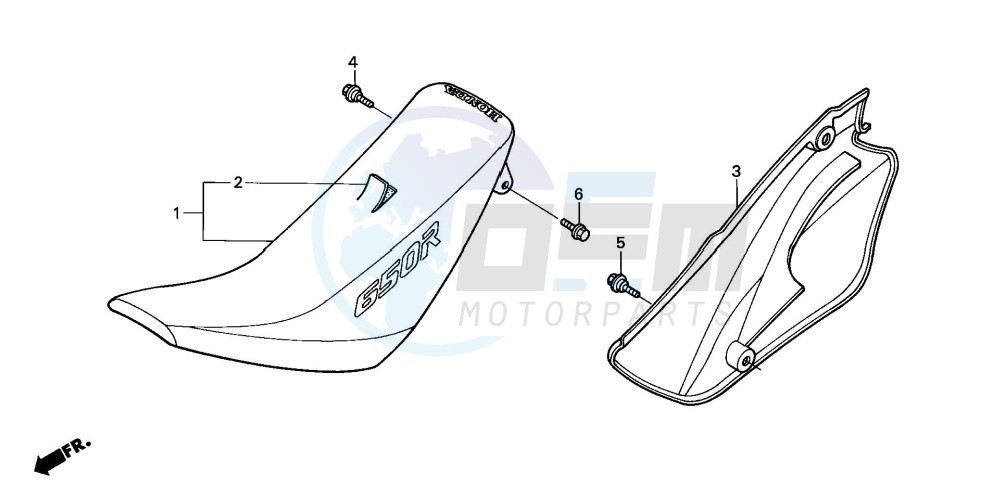 SEAT/R. SIDE COVER blueprint