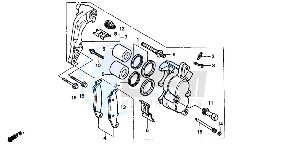 FRONT BRAKE CALIPER image