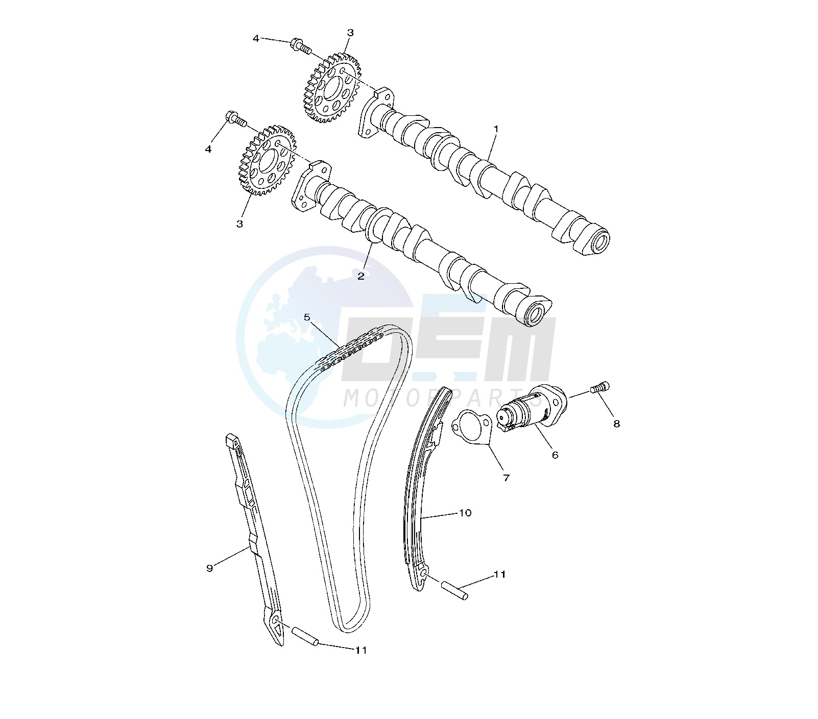 CAMSHAFT AND TIMING CHAIN image