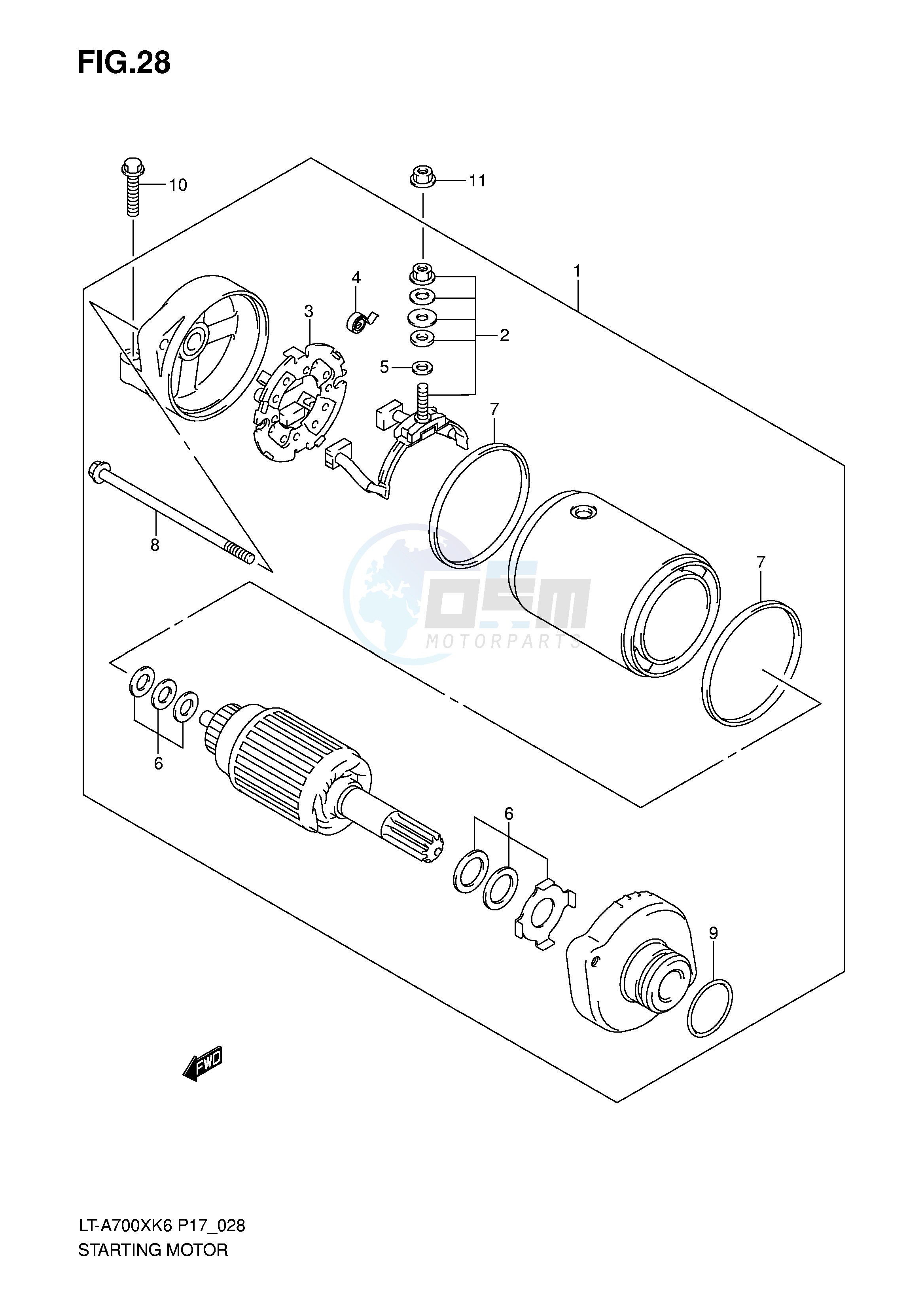 STARTING MOTOR image