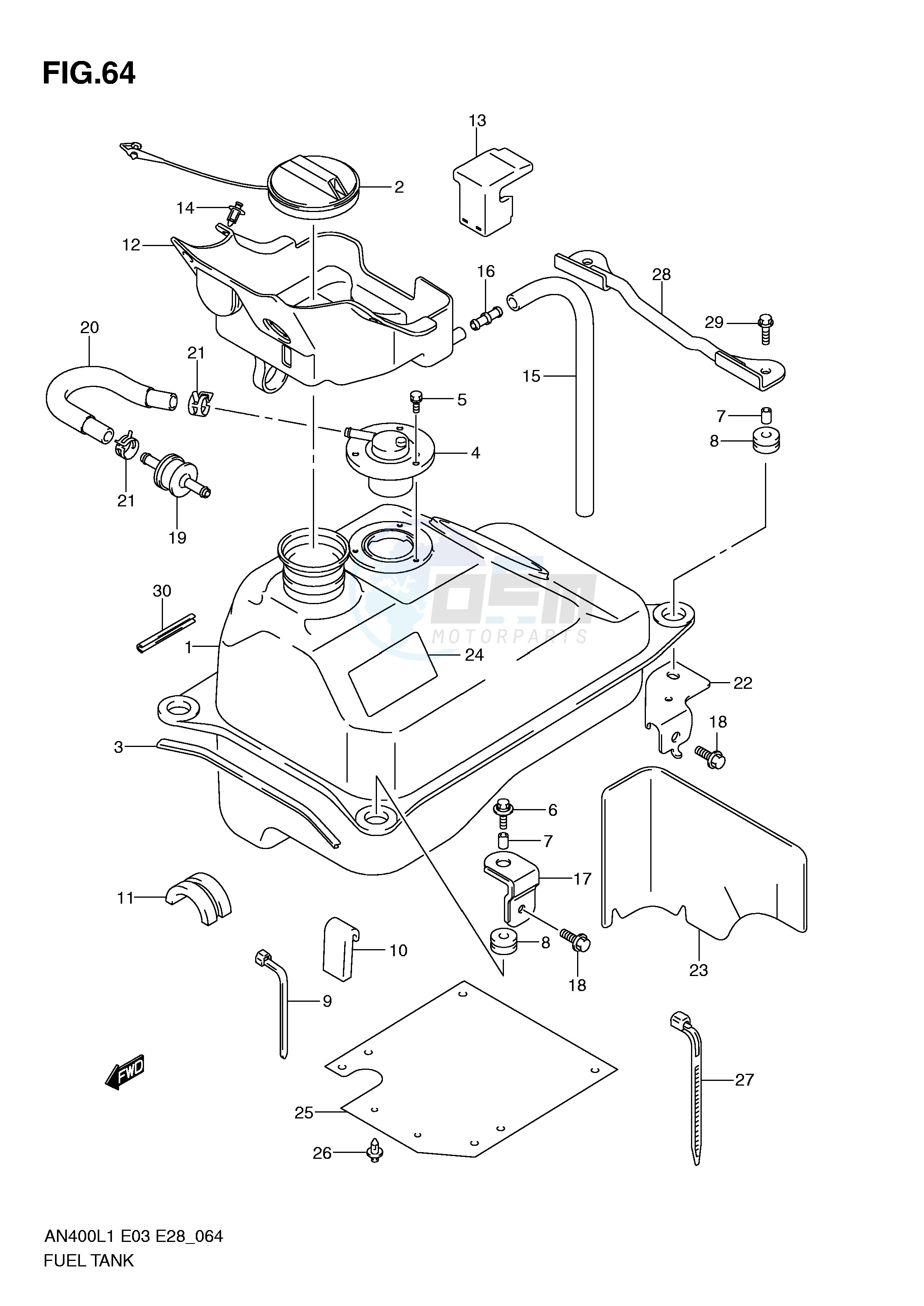 FUEL TANK (AN400L1 E33) image