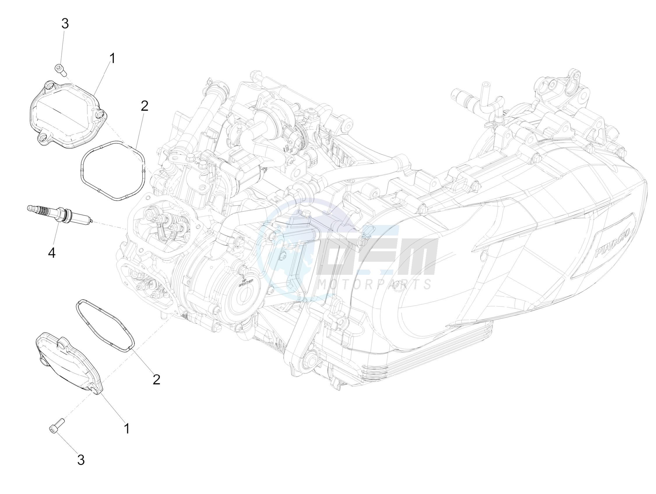 Cylinder head cover blueprint