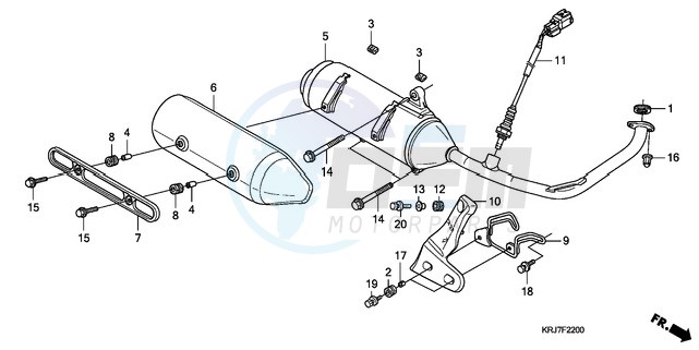 EXHAUST MUFFLER blueprint