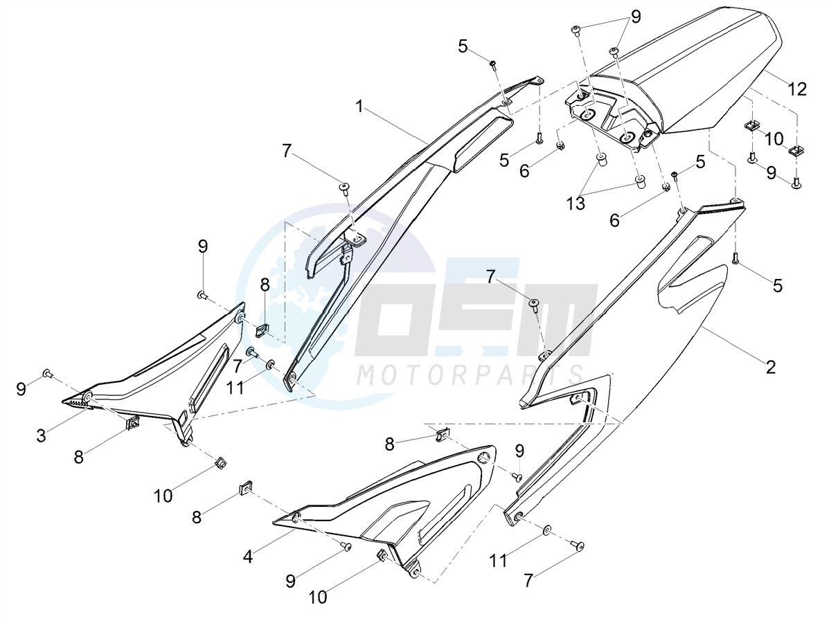 Rear body blueprint