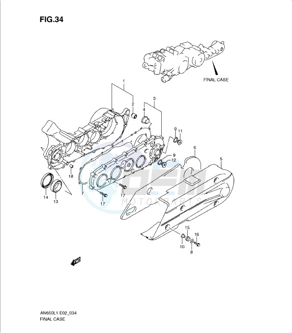 CASE FINA (AN650AL1 E19) blueprint