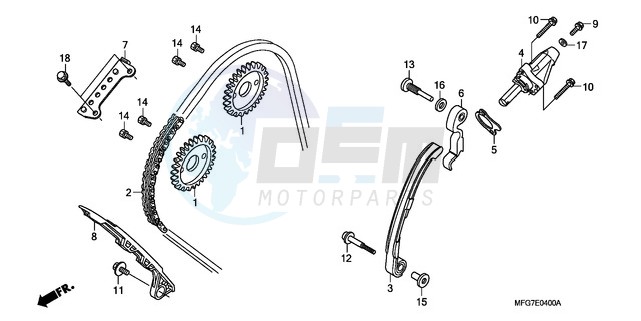 CAM CHAIN/TENSIONER image