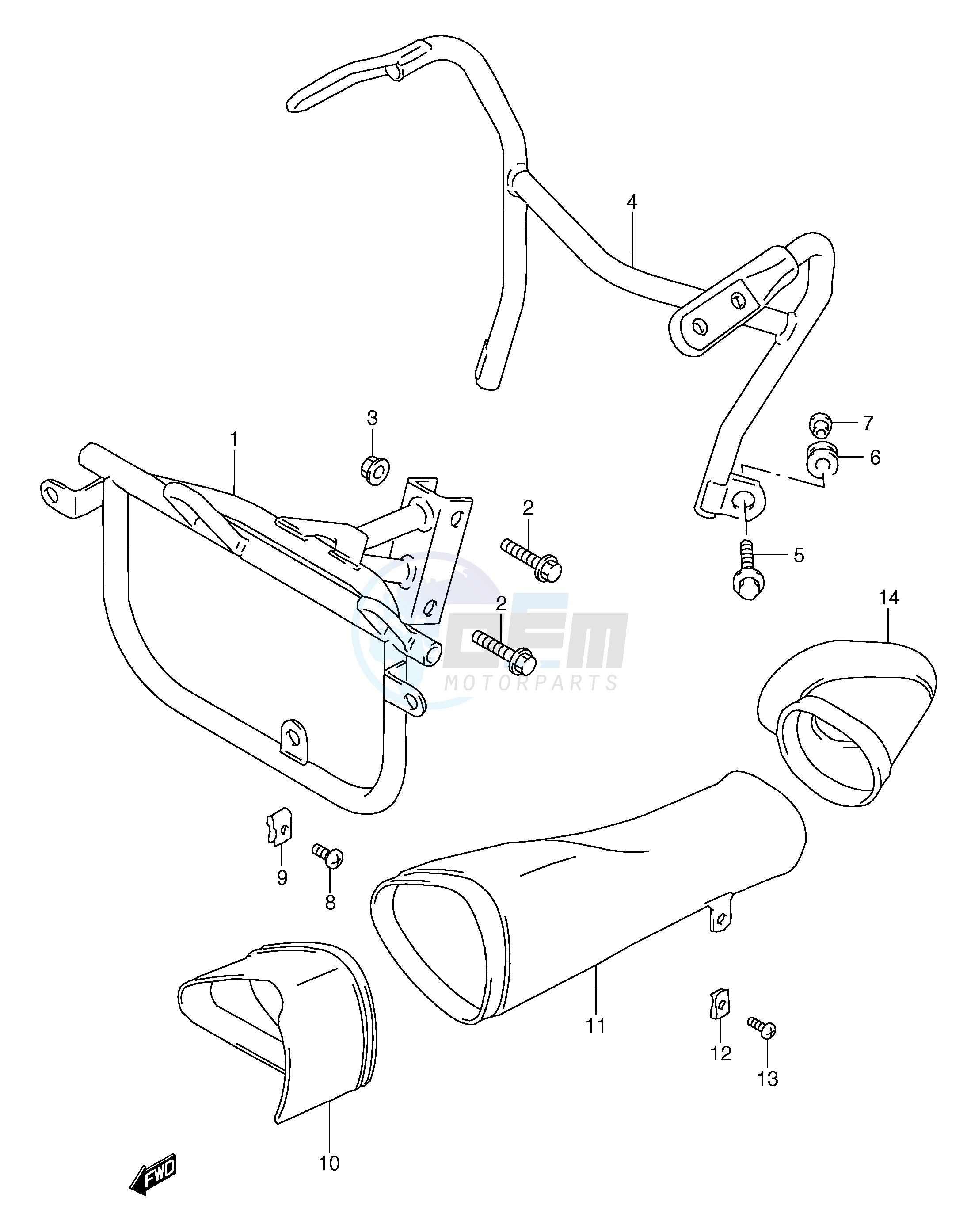 COWLING BODY INSTALLATION PARTS blueprint