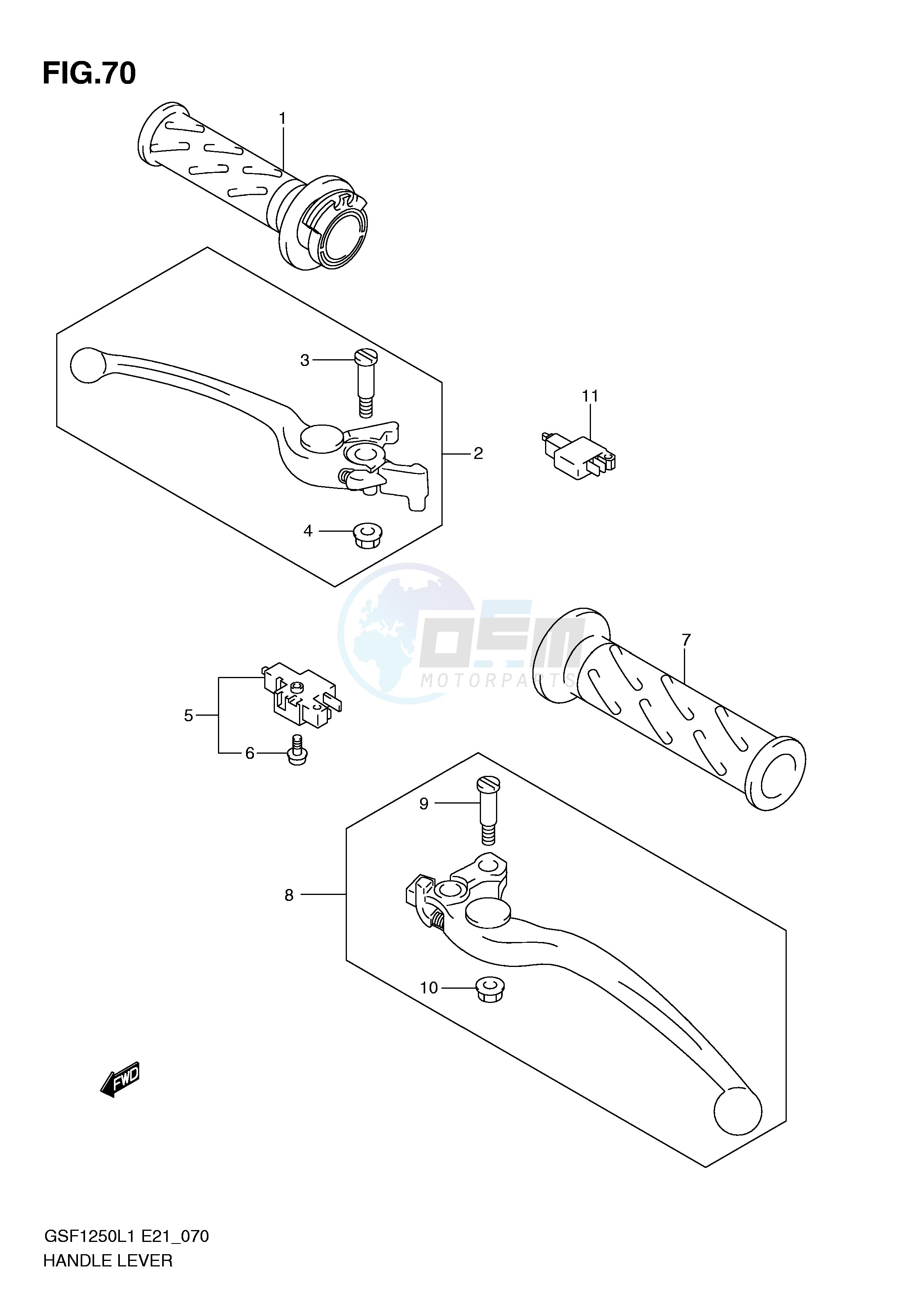 HANDLE LEVER (GSF1250AL1 E24) image