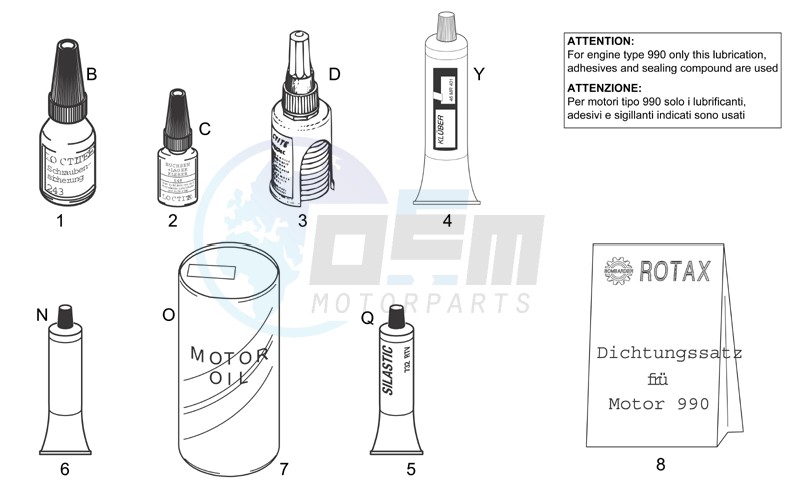 Sealing and lubricating agents image
