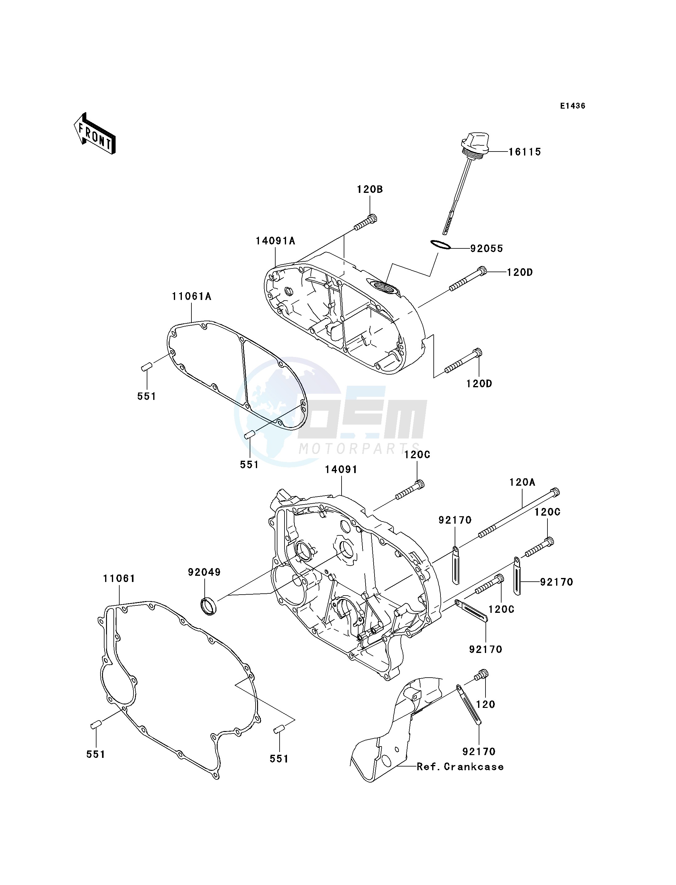 RIGHT ENGINE COVER-- S- - image