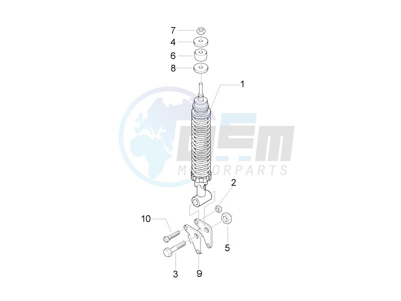 Rear suspension - Shock absorber - s image