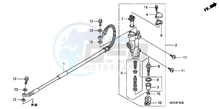 RR. BRAKE MASTER CYLINDER image