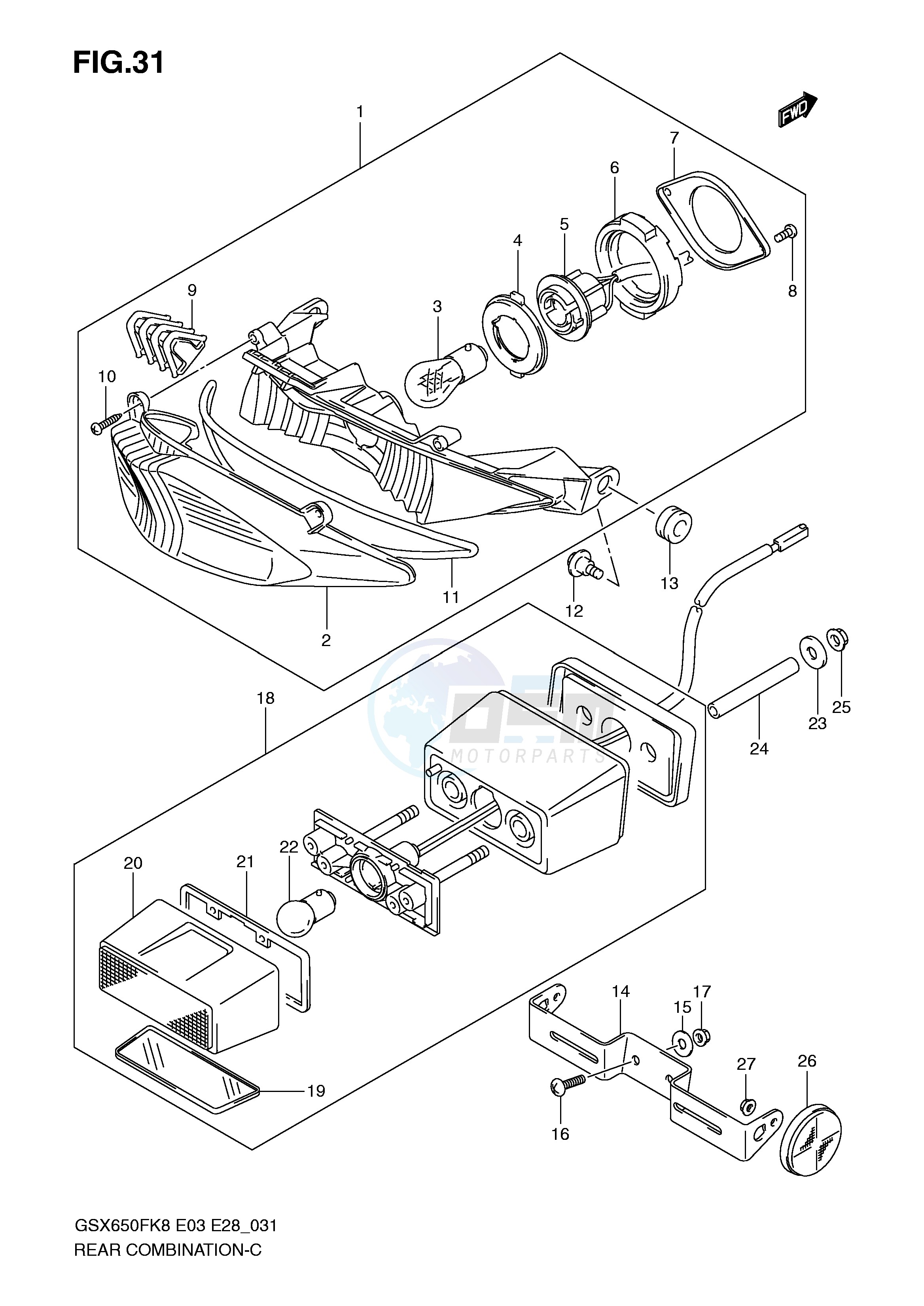 REAR COMBINATION LAMP image