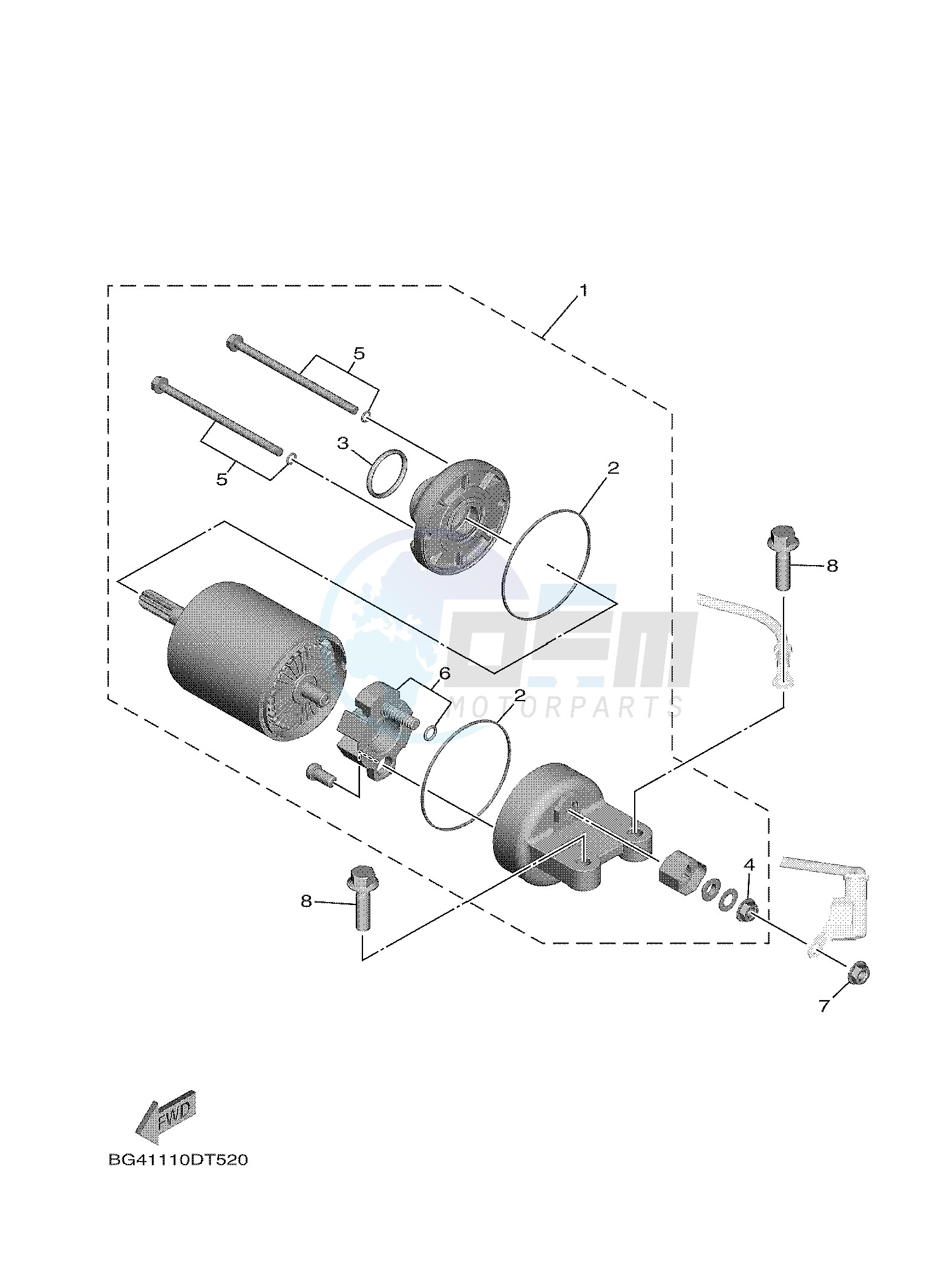 STARTING MOTOR image