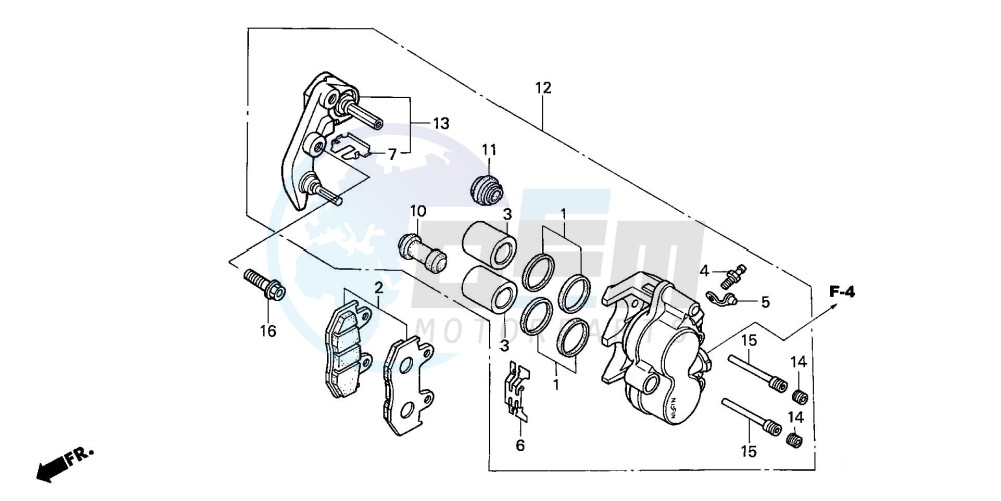 FRONT BRAKE CALIPER image