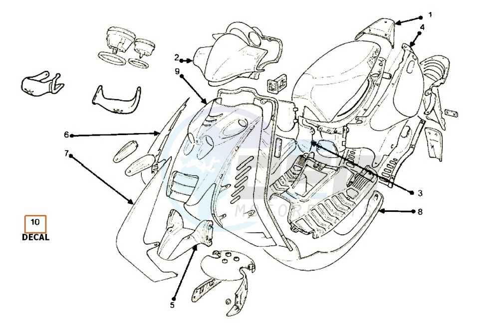 Colored parts image