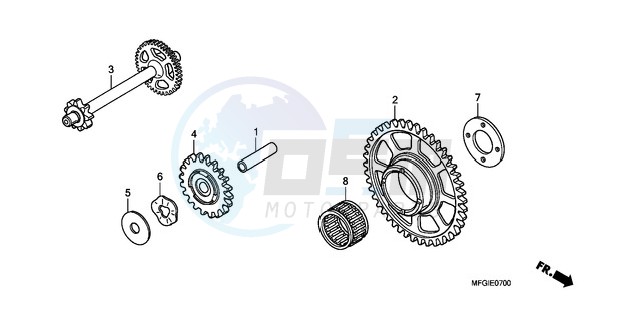 STARTING DRIVEN GEAR blueprint