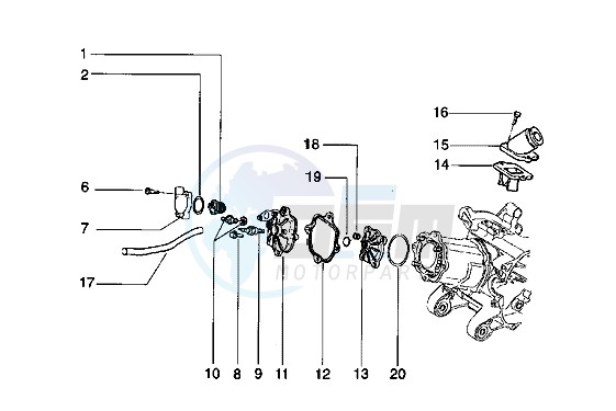 Cylinder head - Induction pipe image