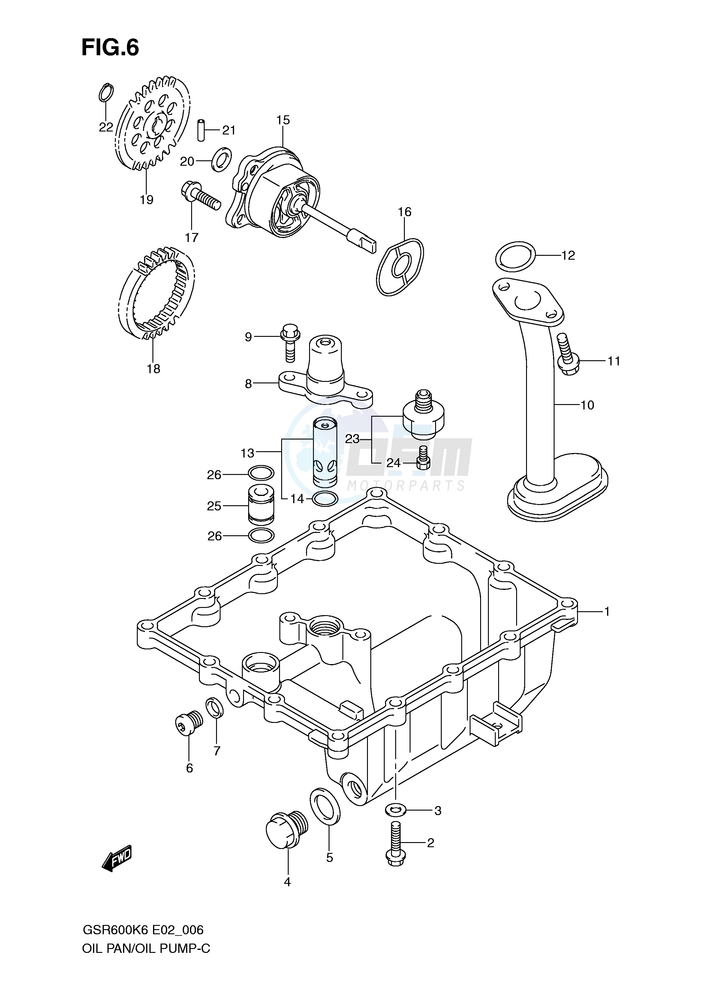 OIL PAN - OIL PUMP image