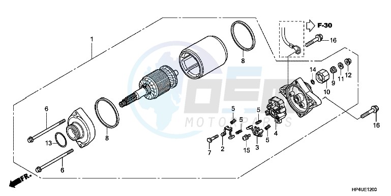 STARTING MOTOR image