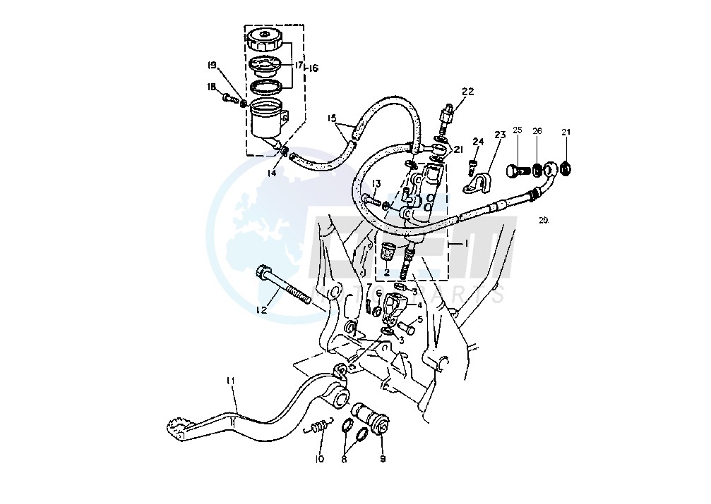 REAR MASTER CYLINDER image