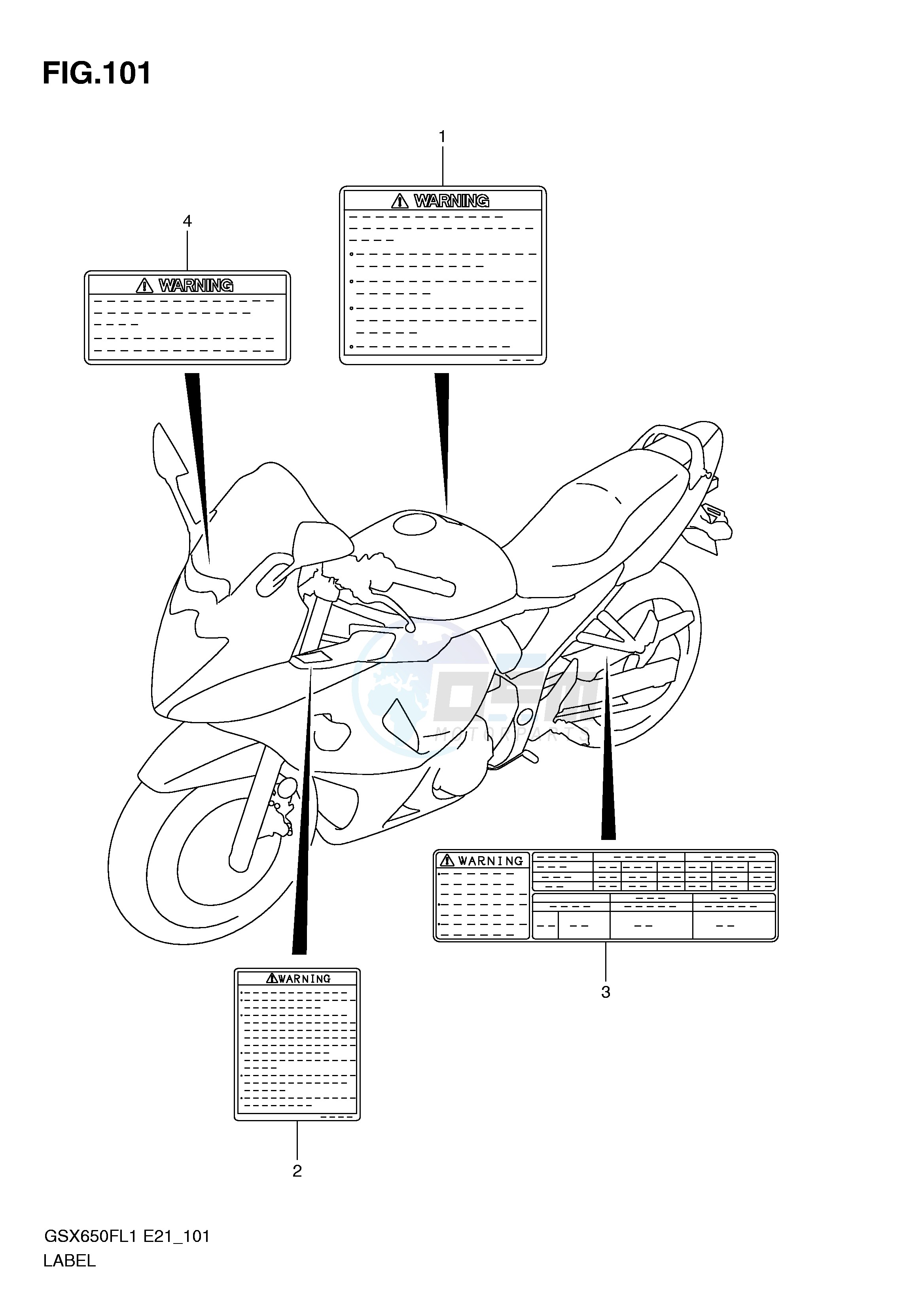 LABEL (GSX650FAL1 E21) blueprint