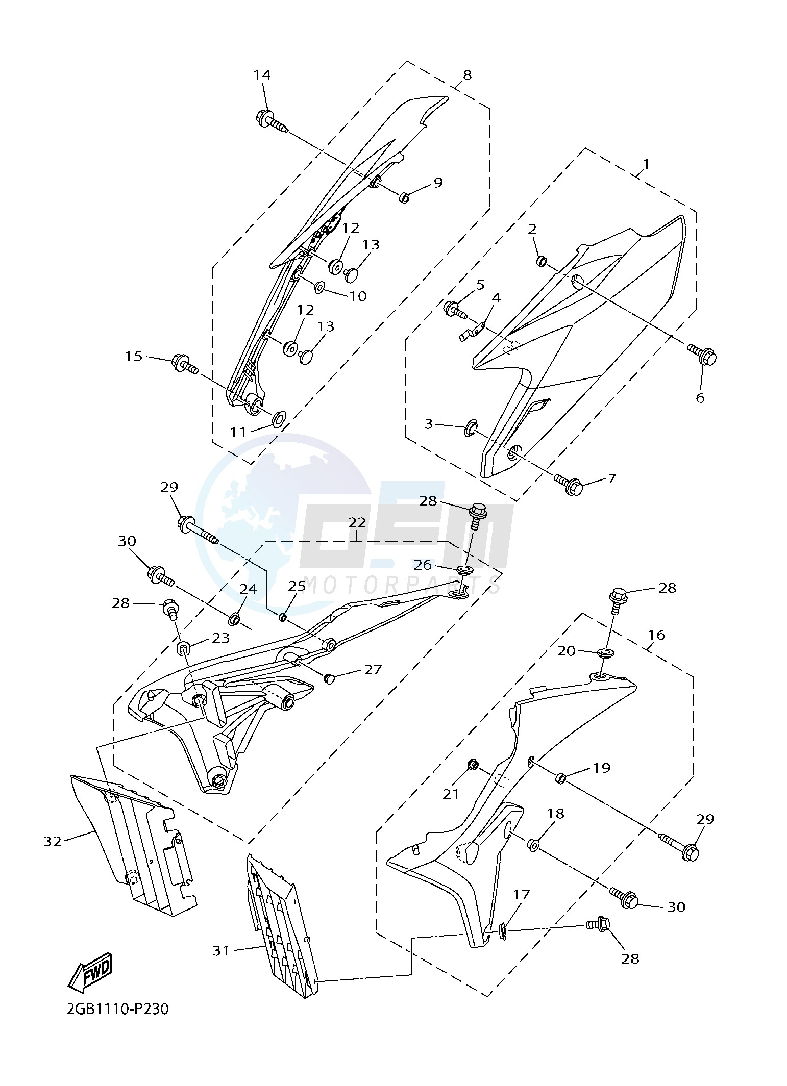 SIDE COVER blueprint