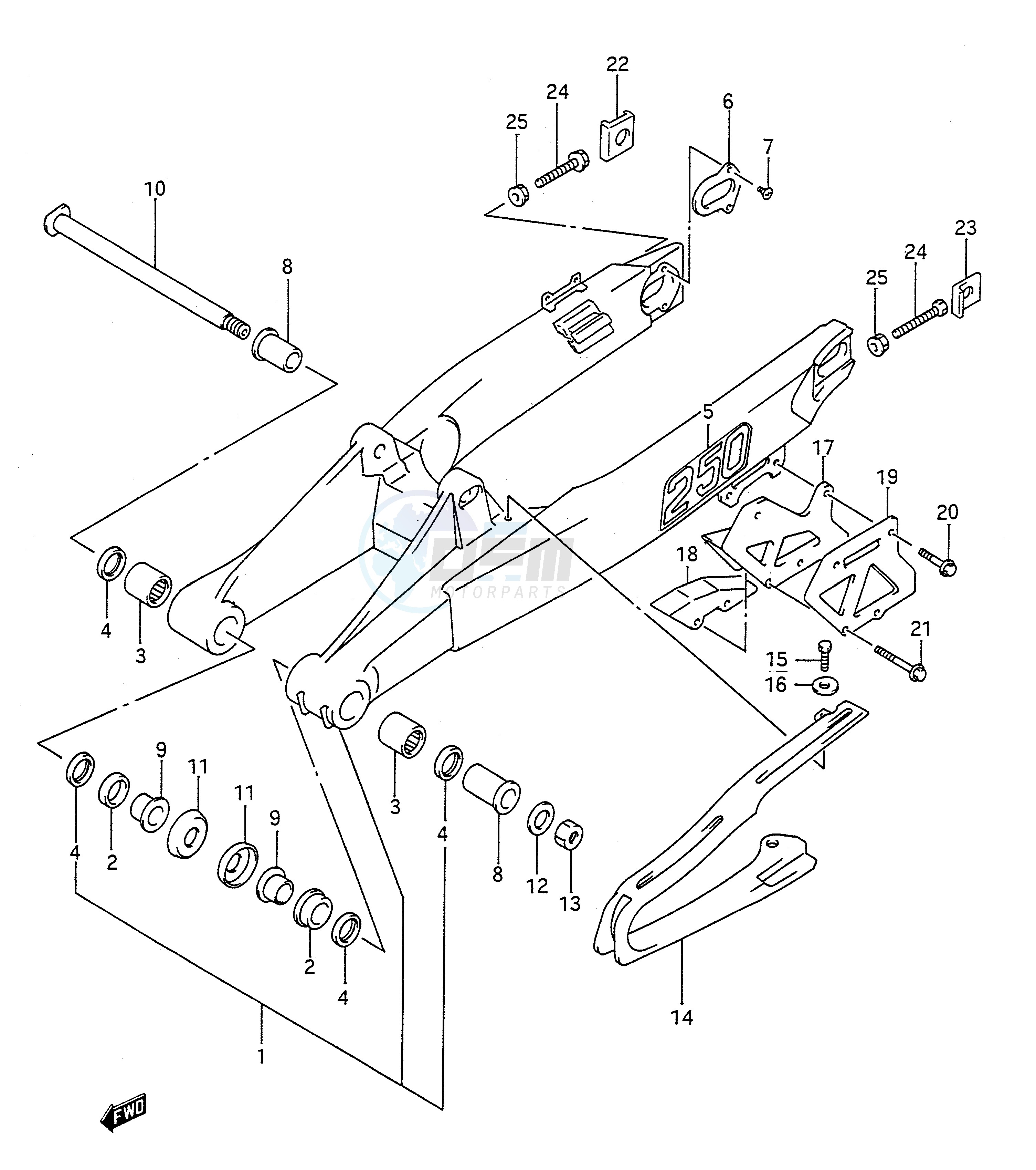 REAR SWINGING ARM (MODEL N) image