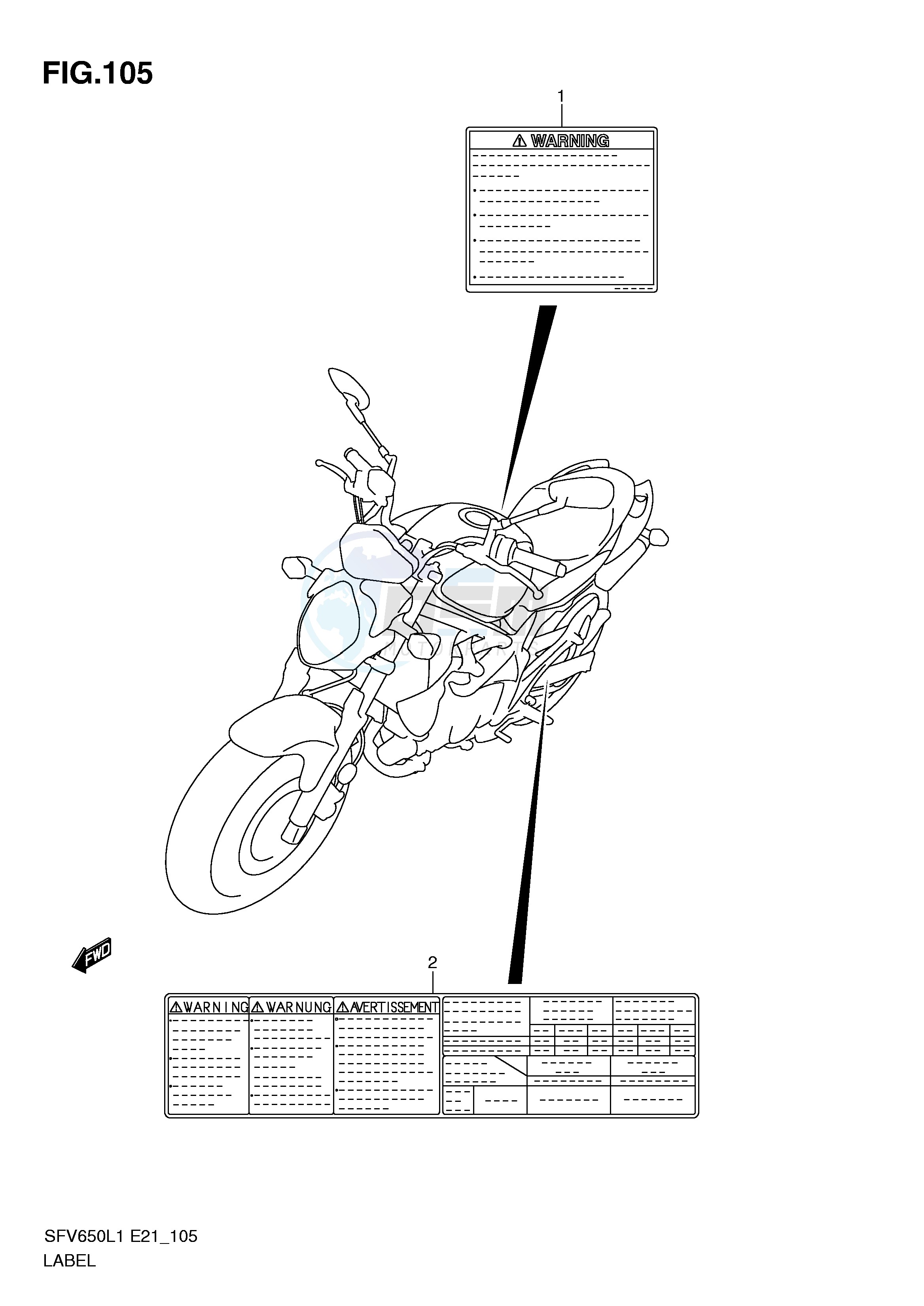 LABEL (SFV650UL1 E21) image