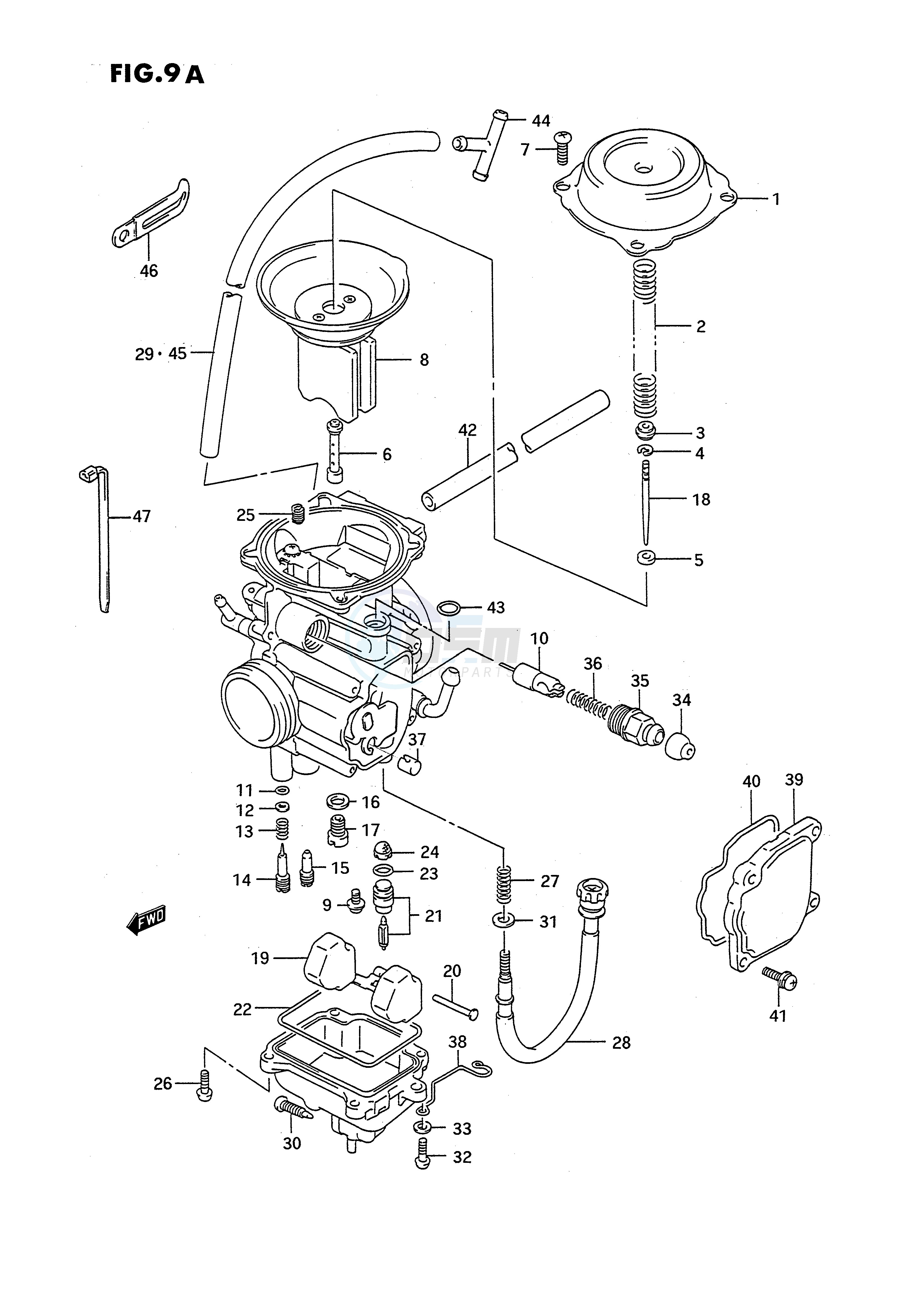 CARBURETOR (MODEL L M N P R S T) blueprint