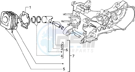Cylinder-piston-wrist pin assy (Vehicle with rear drum brake) image
