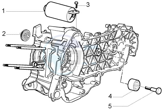 Electric starter-damper pulley image