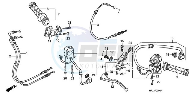 HANDLE LEVER/SWITCH/CABLE blueprint