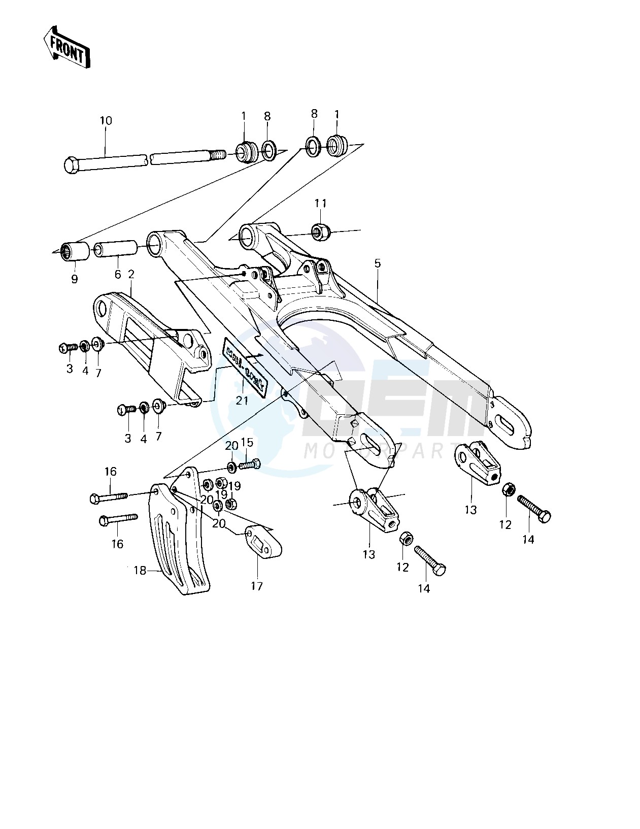 SWING ARM -- 80 A1- - image